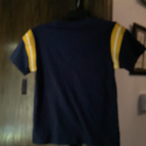 NWT Polo By Ralph Lauren Navy Blue Printed Crew Neck T-Shirt - Picture 5 of 5